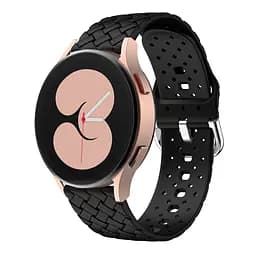 Ремінець для Samsung Galaxy Watch 5 40mm - чорний ширина кріплення 20мм силікон Watchbands Twist (W30-1WB66352299) - мініатюра 2
