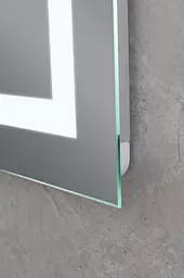 Дзеркало Mixxus Hard MR06-60x80-CASE (LED Touch, годинник, антизапотівання, димер, регулювання яскравості) MI7157 - мініатюра 6