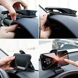 Автомобільний утримувач холдер Baseus Mouth Car Mount SUDZ-01 Black - мініатюра 5