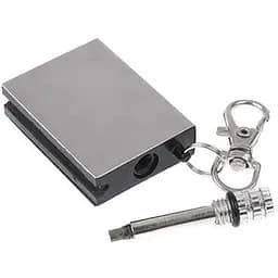 Бензиновая спичка Zippo, вечная зажигалка, огниво брелок, серебристая