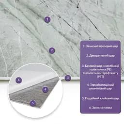 Самоклеюча стінова PET плитка 600х300х2мм SW-00001682 - мініатюра 2