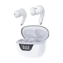 Бездротові навушники Choetech BH-T60 White TWS, Bluetooth 5.3, ANC+ENC, LED-дисплей (43-00135) - мініатюра 2
