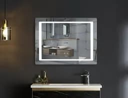 Дзеркало Mixxus STYLE MR13-80x60-REVERSE з LED Touch, Anti-fog, димером, регулюванням яскравості (MI6666) - мініатюра 3