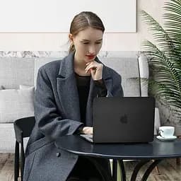Пластикова накладка [верх та низ] Hardshell Apple MacBook Pro 14 A2442 2021 Crystal Case [Black] [65775] - мініатюра 2
