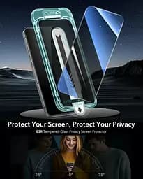 Захисне скло антишпигун ESR Privacy Screen Protector для iPhone 16 Pro Max 3 шт. (1D76400201) - мініатюра 2