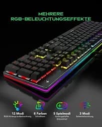 Ігрова клавіатура Black Shark SIXGILL K2 Blue Switches Чорна (UKR) - мініатюра 4