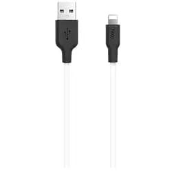 Кабель Hoco microUSB X21 Silicone 1.0m Black-White