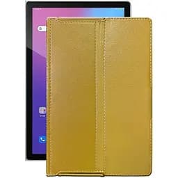 Чехол StatusCASE из экокожи для планшета Blackview Tab 12 Золотой
