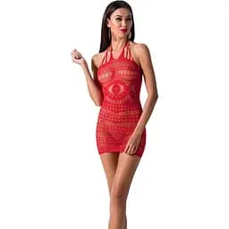Сітчаста сукня Passion BS063 One Size, Red