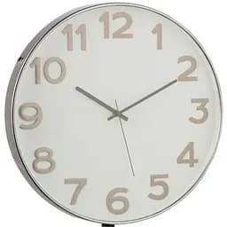 Настінні годинники J-line круглі у пластиковому корпусі сірі арабські цифри 40 см (6619)