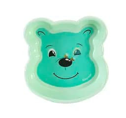 Тарелка глубокая Baby Team Любимые животные, 400 мл, мятный (6011_медвежонок)
