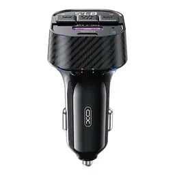 FM модулятор XO BCC17 Car Charger Smart Bluetooth Dual Port PD 30W Чорний (BCC17.black) - мініатюра 3