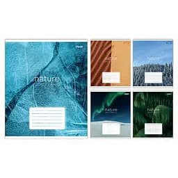 Тетради ученические 60 листов клетка 1B Nature aesthetics, 10 шт. в упаковке