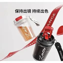 Склянка з кришкою Xiaomi Quange Tritan Coffee Cup 400 мл чорна (6972229764695) - мініатюра 3