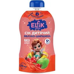 Уценка. Сок детский Elfik Magic Яблоко-шиповник 175 мл 6 шт.