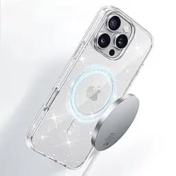 Чохол TPU Eclipse Sparkle Magnetic Fit для Apple iPhone 16 Pro (6.3") Clear - мініатюра 3