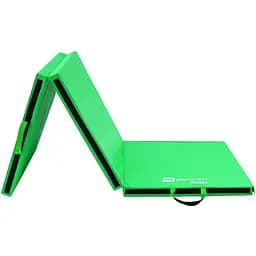 Мат гимнастический Hop-Sport HS-065FM мягкий с липучкой 5 см зеленый