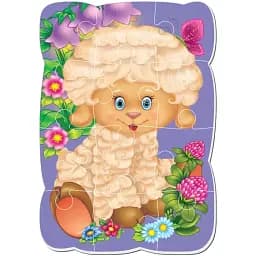 Магнитные пазлы Vladi toys Малыш сможет Овца А5 12 элементов VT3301-02 