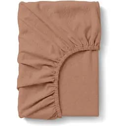 Простынь Cosas на резинке в кроватку из вареного хлопка 60х120 caramel, карамель (13WashedCottonCaramel_120)