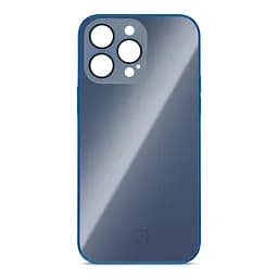 Чехол панель-накладка для Apple iPhone 14 Pro Max, Replica MagSafe, синий, противоударный защитный чехол с магнитным кольцом MagSafe, защита всего корпуса, TPU+PC, зеркальный, выступающий бортик вокруг экрана, ArmorStandart (ARM76209)
