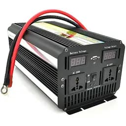 Инвертор напряжения Voltronic Wm-7200 (4300Вт) + Charge 20A, 12/220 с апроксимированной синусоидой, 2 универсальных розетки + USB, клемм