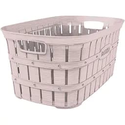 Кошик для білизни Violet House Бамбу Powder 40 л рожевий (1040 Бамбу POWDER 40 л)