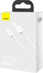 Кабель Baseus Superior Series Fast Charging Data Cable USB to iP 2.4A 2 м Білий - мініатюра 3