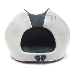 Будка для котів та собак Zoo-hunt Містик-котик №1 30х40х40 см сіра