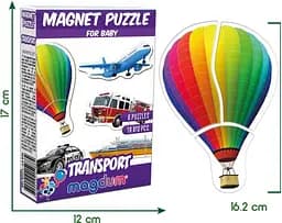 Набір магнітів Magdum Baby puzzle Транспорт ML4031-24 EN - мініатюра 2