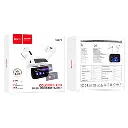 Бездротові TWS навушники Hoco EW79 Bright with Touch Screen ANC White - мініатюра 6