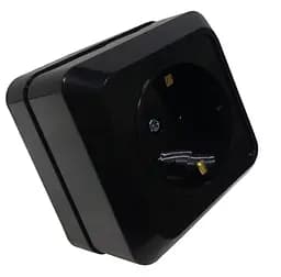 Розетка одинарна з/з накладна керамічна 16А Lumano BLACK RODINA (18090)