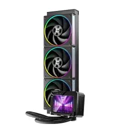 Система рідинного охолодження ID-Cooling DL360 MAX, Black, 3x MF-1230-ARGB-K PWM, 500～2300±10%RPM, Intel: 1851/1700/1200/1151/115x, AMD: AM4/AM5, до 350 Вт, 3.5" TFT, 400x120x38 мм радіатор - мініатюра 2