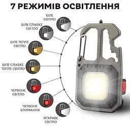 Ліхтар акумуляторний Mission Led Signal 500 mAh з викруткою та червоним світінням - мініатюра 5