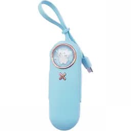 Дитячий павербанк Power Bank Котик 5000 mAh Blue (11238)