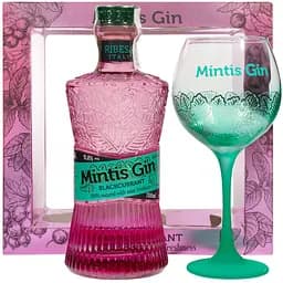Джин Mintis Blackcurrant Ribesa 41.8% 0.7 л з келихом - мініатюра 2