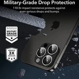 Захисне скло Metal Classic на камеру (у упак.) для Apple iPhone 15 Pro (6.1) / 15 Pro Max (6.7) Срібний / Silver - мініатюра 5