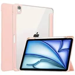 Чохол-книжка BeCover Soft Edge TPU з кріпленням Apple Pencil для Apple iPad Air 11" M2/M3 2024/2025 Pink (711706)