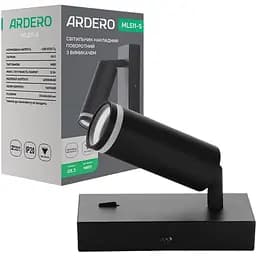 Накладной светильник Ardero ML511-S MR11 G5.3 с выключателем поворотный черный (80387)