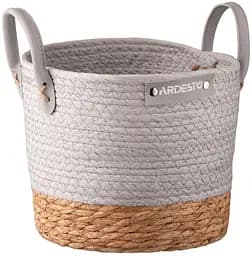Корзина Minimalism 23х23х19см бумажный шпагат рогожка серая ARDESTO hoz0012714