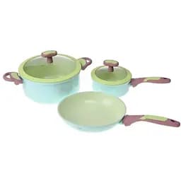 Набір посуду Lora Ravenna NA25KIT/PINK з 3 предметів жовто-блакитний