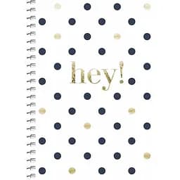 Блокнот для записей Student, А6, в клеточку, спираль, 80 л., В горошек (A6-SC-080-6088K)