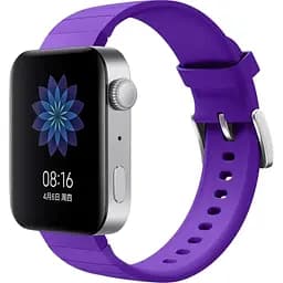 Силіконовий ремінець BeCover для Xiaomi Mi Watch / Garmin Vivoactive 3S / 4S / Venu 2С / Canyon CNS-SW71SS / Mobvoi TicWatch C2 / Withings Activite Steel / Huawei Honor S1 Purple (704519)