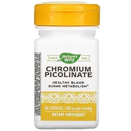 Пиколинат хрома Nature's Way Chromium Picolinate 60 капсул