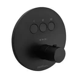 Термостат для душу на 3 споживача Paffoni Compact Box black matt CPT019NO, Чорний матовий