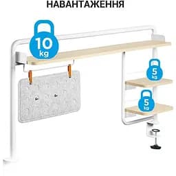 Настільна полиця-органайзер OfficePro DS253W White (DS253W) - мініатюра 5