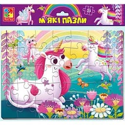 Мягкие пазлы Vladi Toys Единороги 35 элементов VT1102-34
