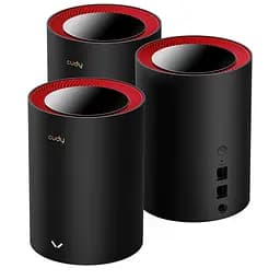 Маршрутизатор WiFi Mesh-система WiFi 6 2.5G Cudy M3000 Black (3-Pack) 3 штуки дводіапазонні AX3000 (73-00510) - мініатюра 5