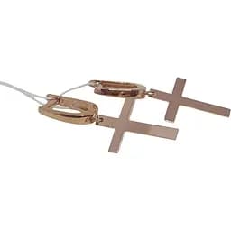 Золоті сережки Favoritum Хрестики. 210180