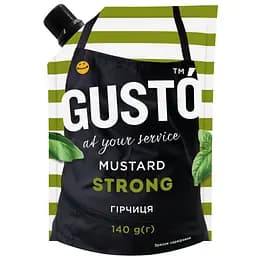 Гірчиця Gusto Strong 140 г