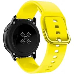 Силіконовий ремінець One Watchbands жовтий для Samsung Galaxy Watch Active 2 (WB0021ONEOYELLOWA2) - мініатюра 2